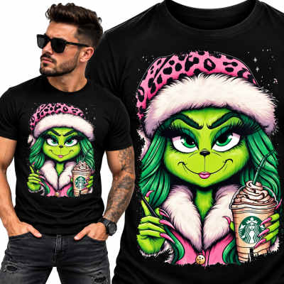 KOSZULKA ŚWIĄTECZNA GRINCH STAR